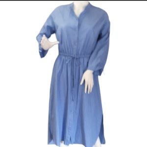 Shirt dress 100% Cotton Size Sm.